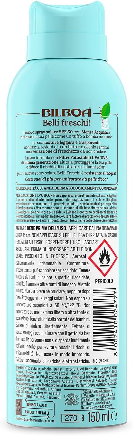 Detalle 2 de Bilboa Belli Freschi Protezione Solare SPF 30+ 150 ml
