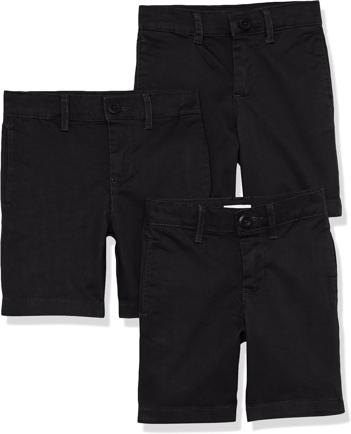 School Uniform Shorts with Elastic Waist