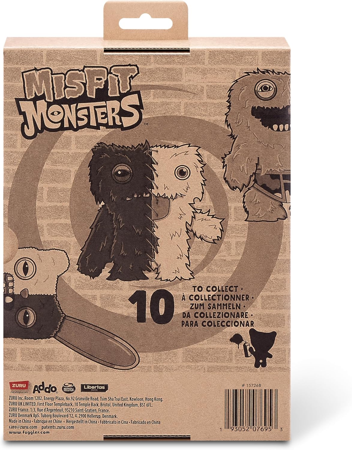 Thumbnail 6 de Fuggler Misfit Monsters 23 cm Serie 1 ZURU – pluszak fioletowo-czerwony