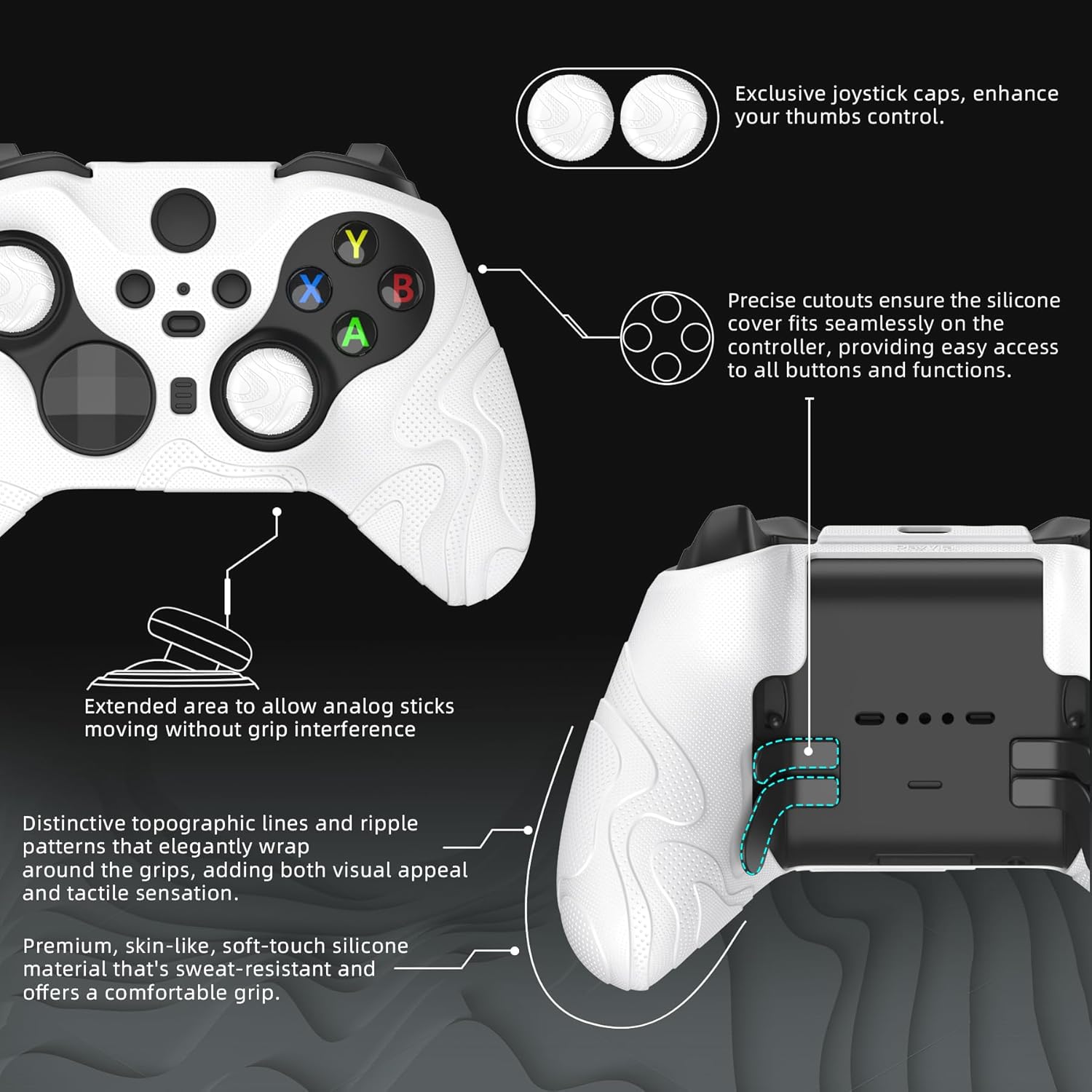 Thumbnail 3 de PlayVital Mountain Range silicone cover for Xbox Elite Series 2 controller