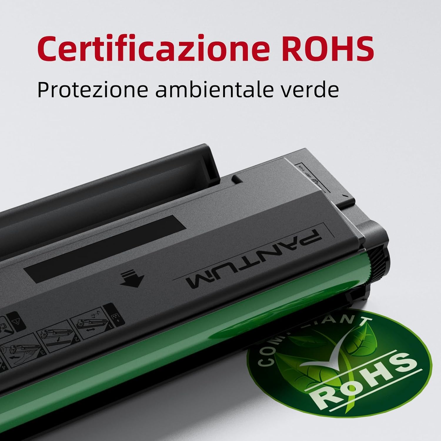Detalle de Pantum PA-210 Toner Nero Originale: compatibile con stampanti Pantum P2500W/P2502W/P2508W e M6500NW/M6550NW/M6558NW/M6600NW/M6608NW – 1 pezzo, 1600 pagine