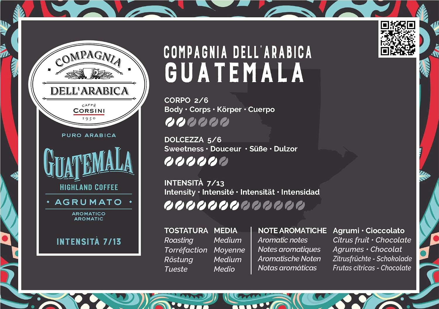 Detalle 2 de Caffè Corsini Guatemala, 100 capsule Nespresso