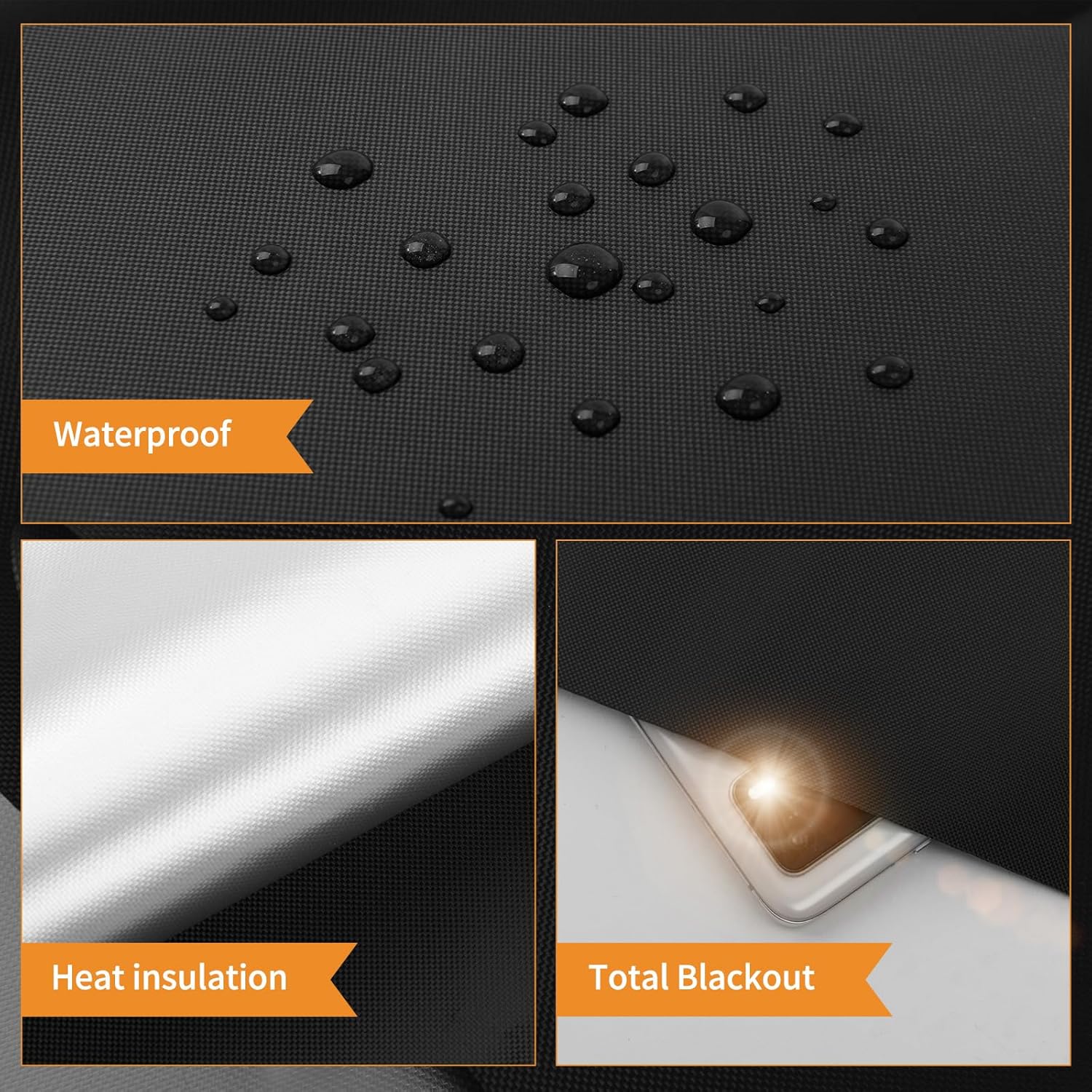 Thumbnail 2 de BRO Blackout Blind 200 x 150 cm: portable, no-drill blackout solution for bedrooms and travel