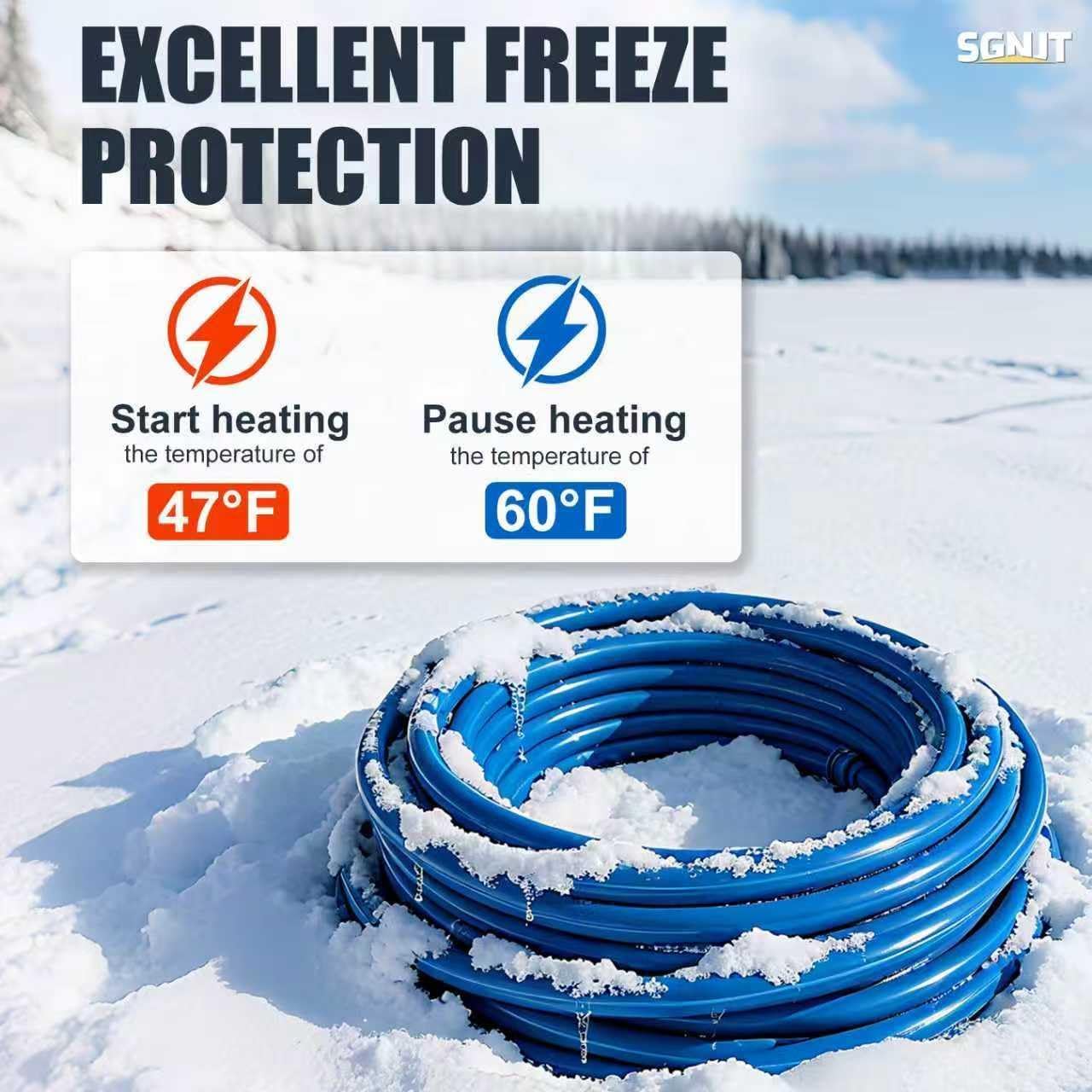Detalle 2 de SGNJT 25FT Heated Water Hose for RV