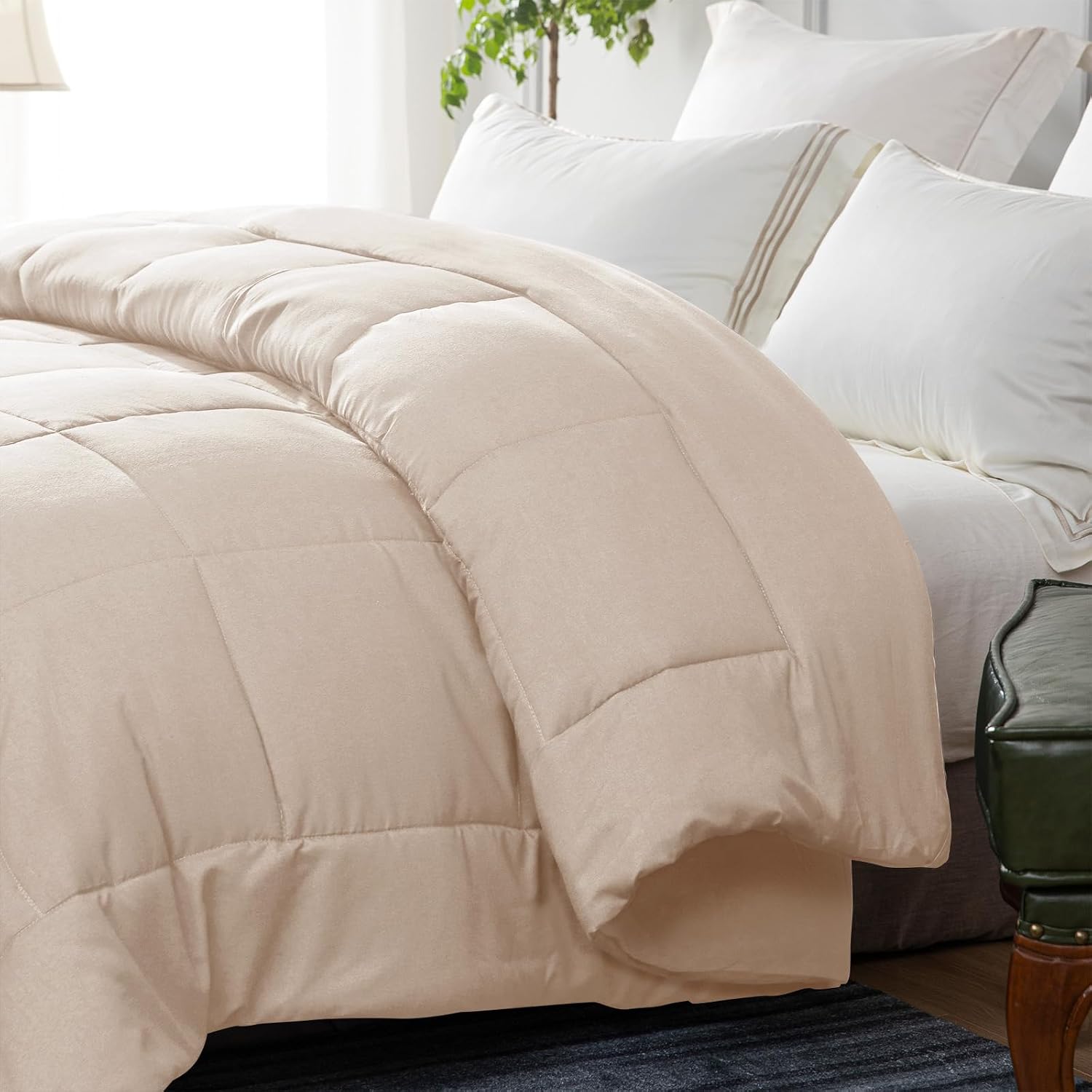 Thumbnail 1 de Yebeda Couette 4 Saisons en microfibre 220x240 cm – Beige