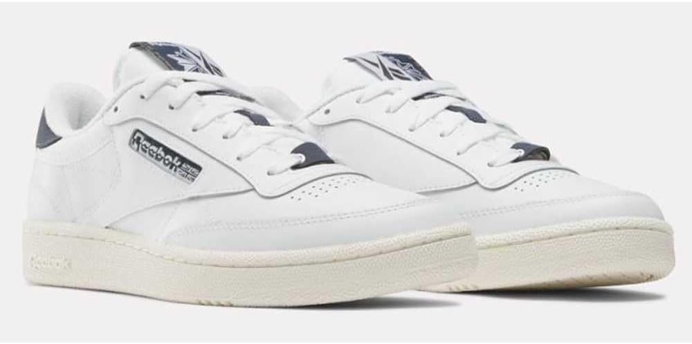 Detalle de Reebok Men’s Club C 85 leather trainers for everyday wear