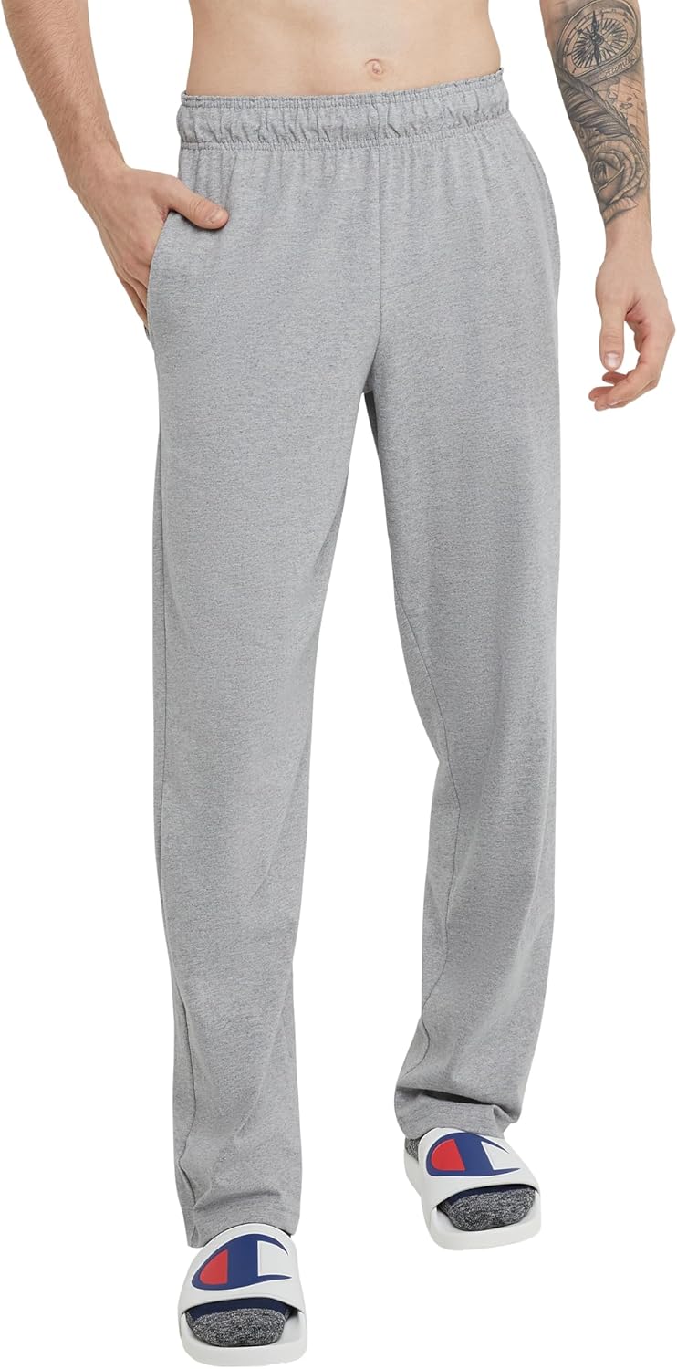 Detalle de Champion Men's Open-Bottom Lounge Pants, Standard Fit