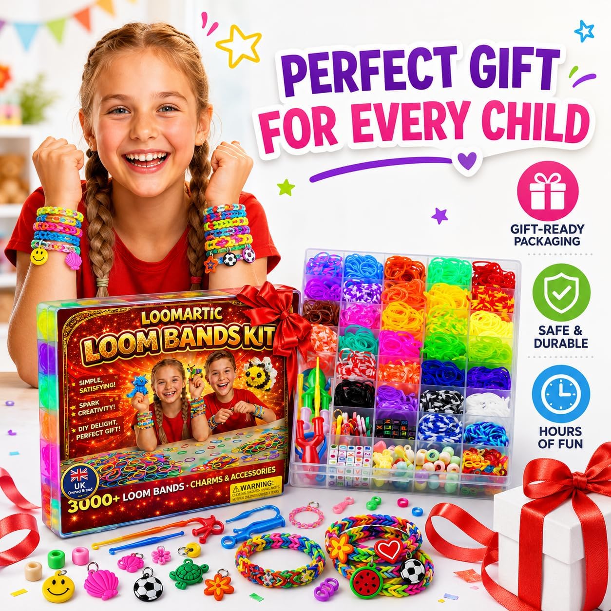 Thumbnail 1 de Loomartic Loom Bands Kit 3000+