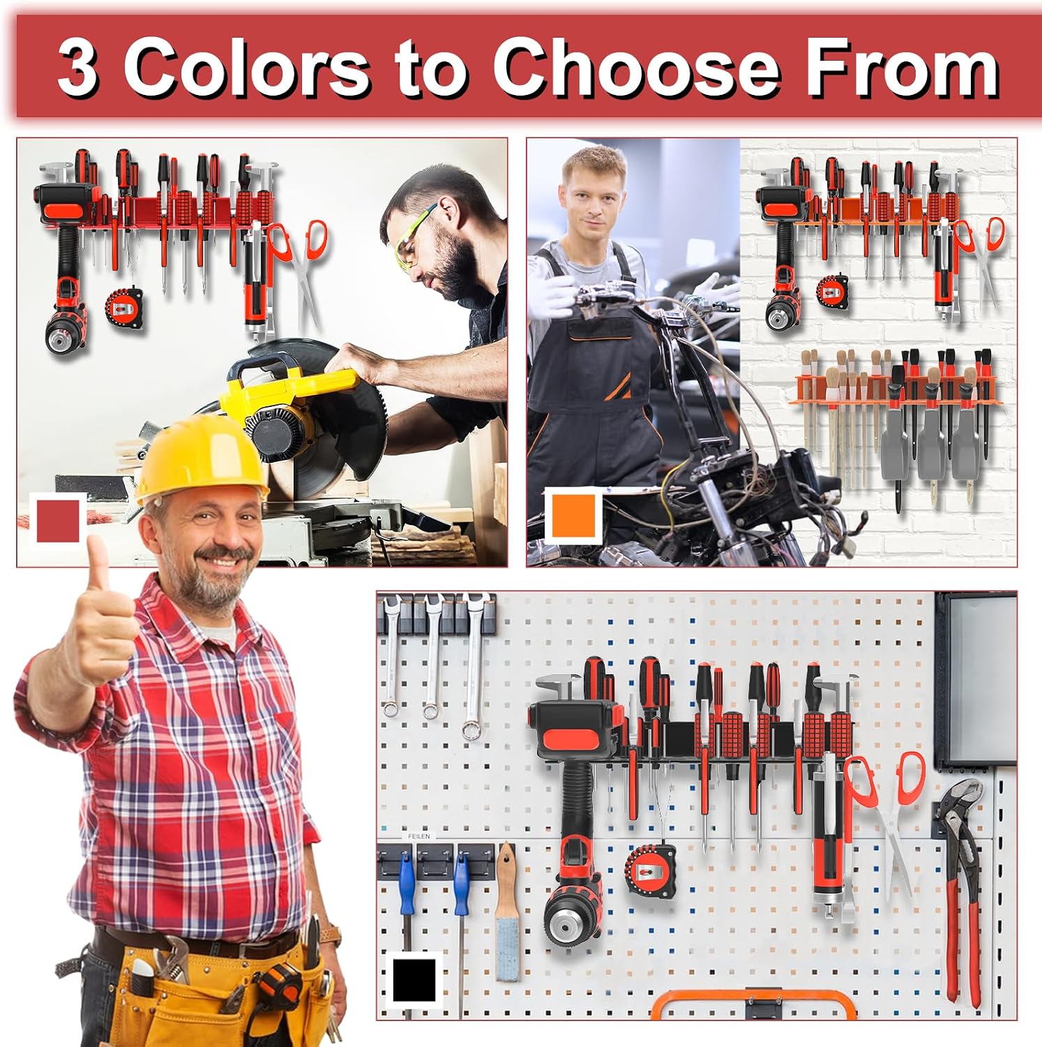 Thumbnail 6 de VeyFolzin.st Large Wall Tool Organizer 12 Holders 🛠