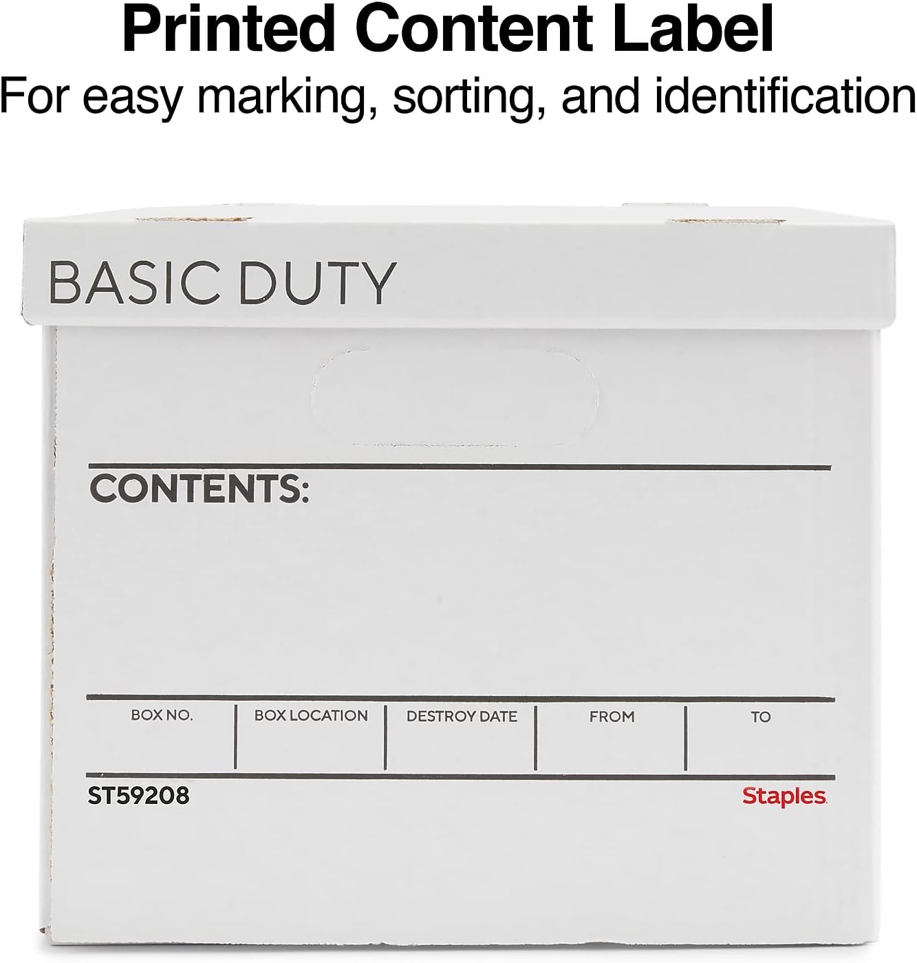 Thumbnail 4 de Staples Corrugated File Boxes, Letter/Legal, Lift-Off Lid, 10-Pack