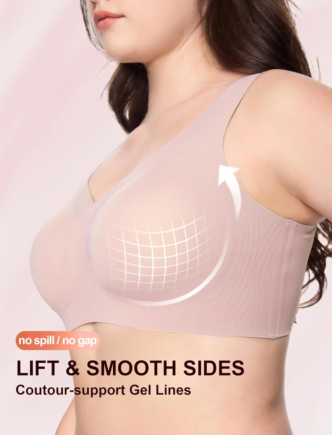 Thumbnail 2 de Soft Intention Jelly Wireless Bra (Seamless Push-Up, Full Coverage) — Regular & Plus Size