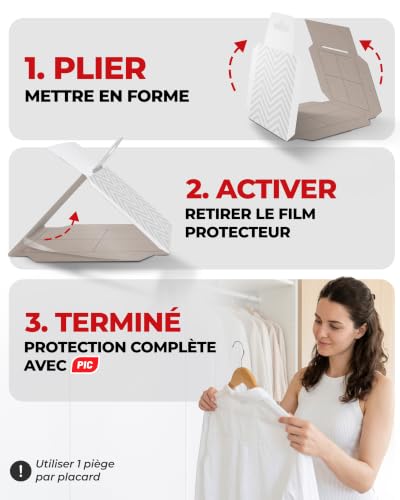 Thumbnail 7 de PIC Piège Mites Textiles – Lot de 8 pièges à phéromones non toxiques pour armoires et placards