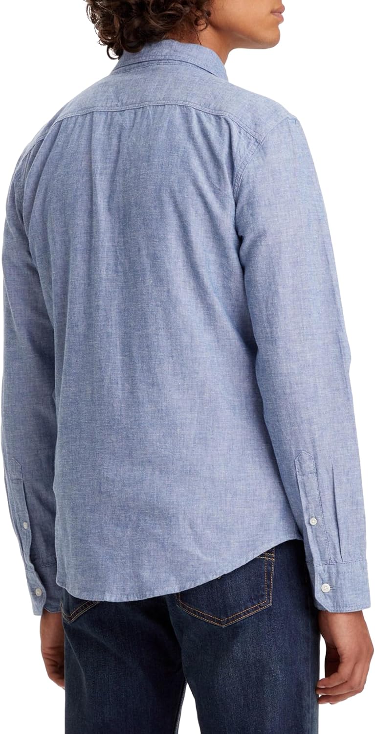 Detalle de Levi's Long-Sleeve Battery Housemark Slim Shirt Uomo