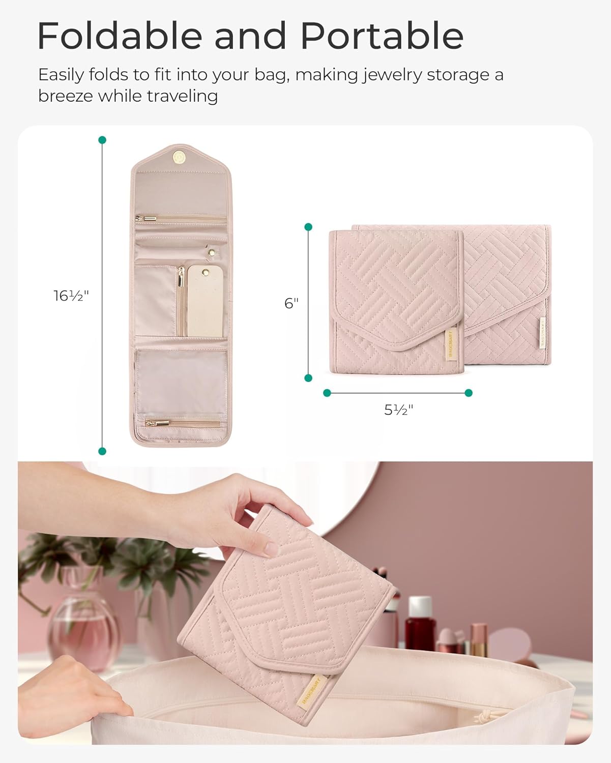Thumbnail 5 de BAGSMART Foldable Jewelry Organizer