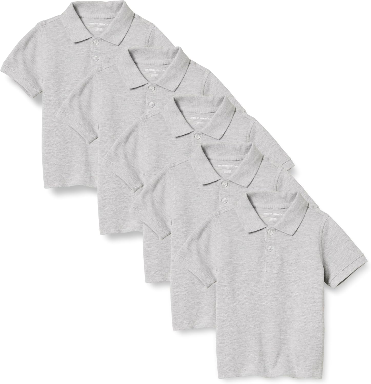 Thumbnail 6 de Amazon Essentials Boy’s Short-Sleeve School Uniform Pique Polo Shirts