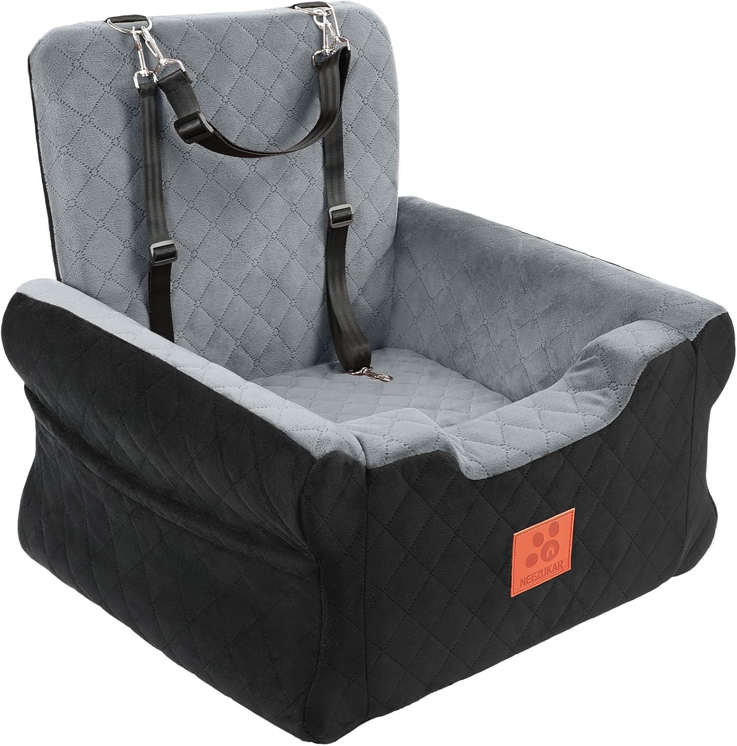Detalle de GL GLENSLAVE Dog Car Seats for Small/Medium Dogs – Elevated Memory Foam Booster Seat