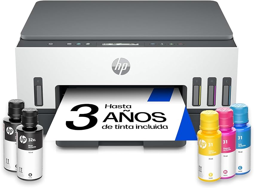 Detalle de HP Smart Tank 7005 Impresora A4 multifunción