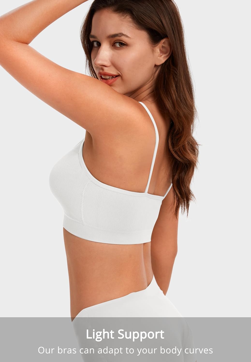 Detalle de HBselect 4er BHS Damen nahtlos – Push-Up B(H)S, Bügel- und Nahtlos-Top für großen Busen