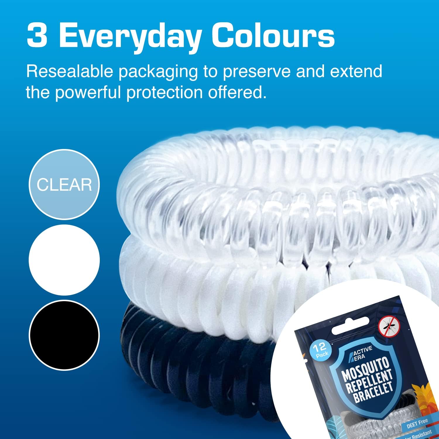 Thumbnail 3 de Active Era Mosquito Repellent Bracelet 250h 🟰🪲