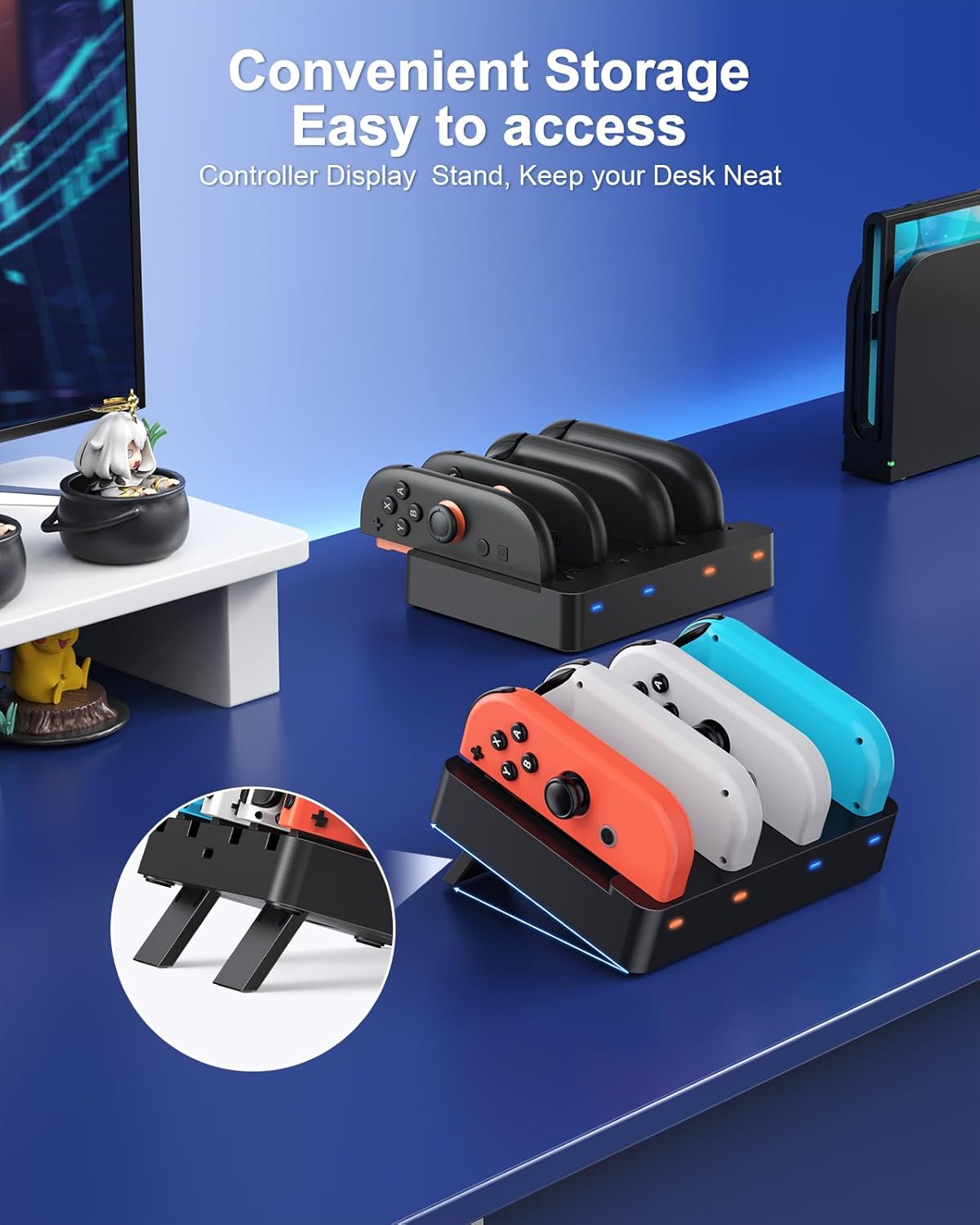 Detalle 2 de 8‑in‑1 Controller Ladestation für Switch