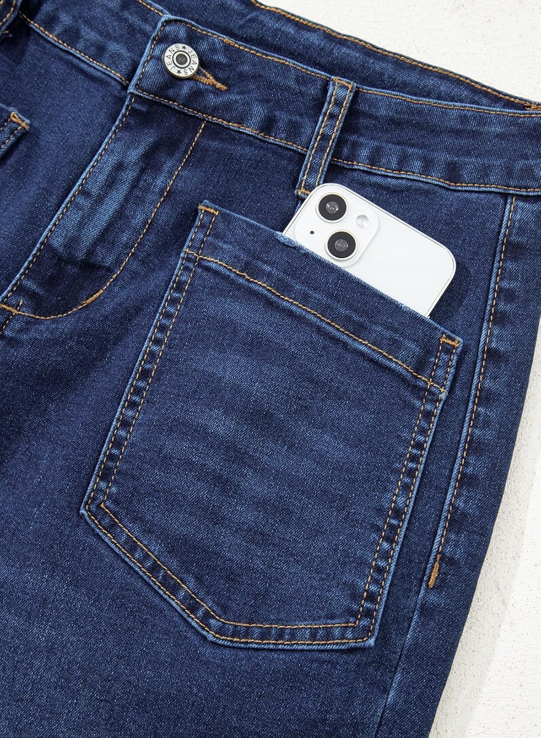 Thumbnail 3 de Sidefeel Women's Wide Leg Jeans - High Waisted, Ankle-Length Stretch Denim