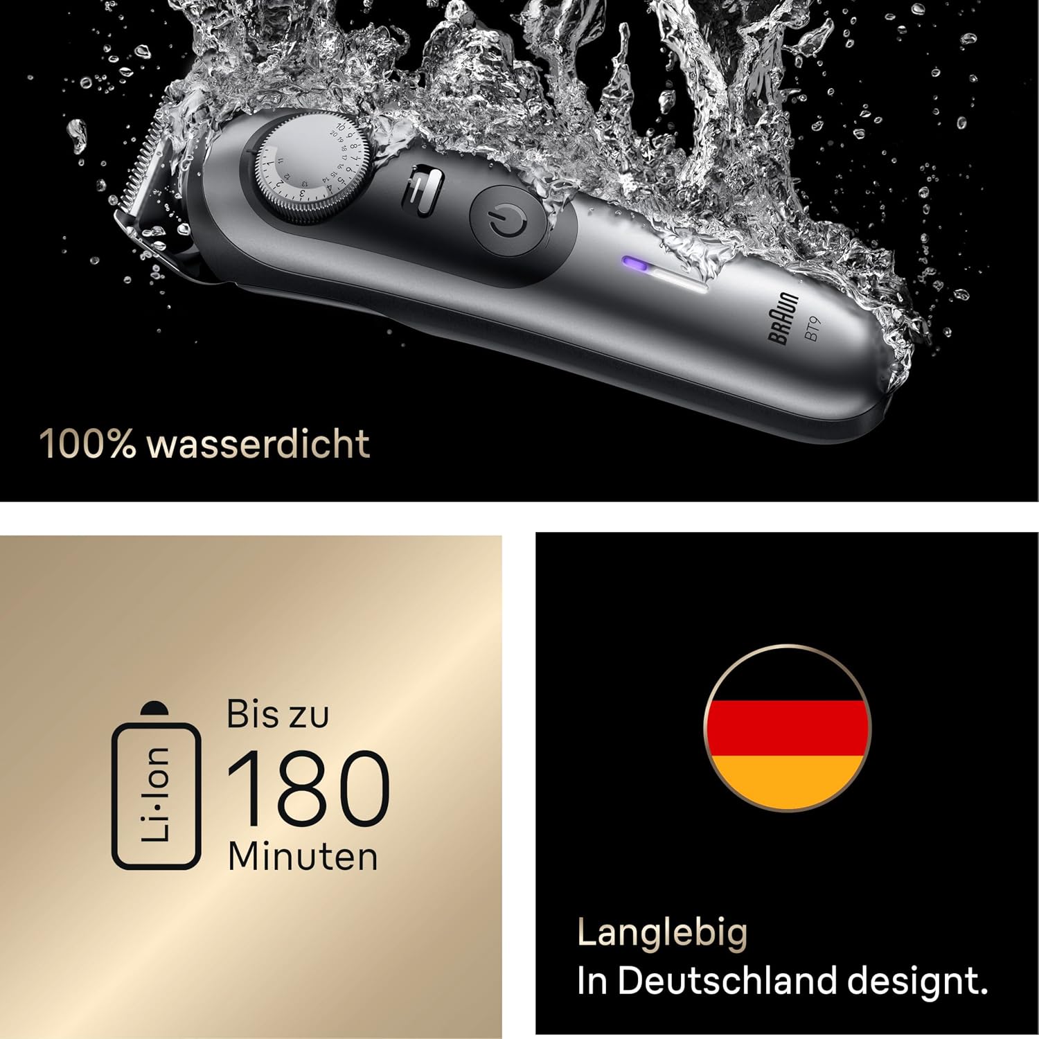 Thumbnail 5 de Braun BT9545 Series 9 Barttrimmer — 52 Längen