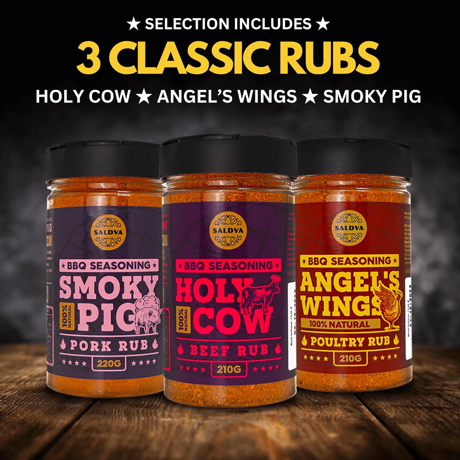 Detalle de Coffret BBQ Rubs Pack 6 🍖