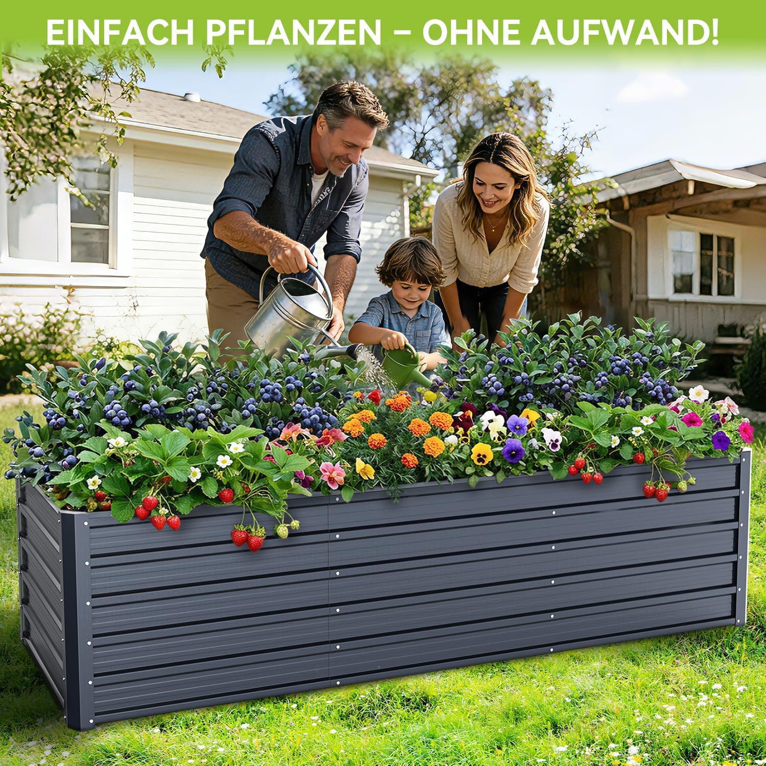 Thumbnail 1 de Ohuhu Metall Hochbeet 240x90x60 cm