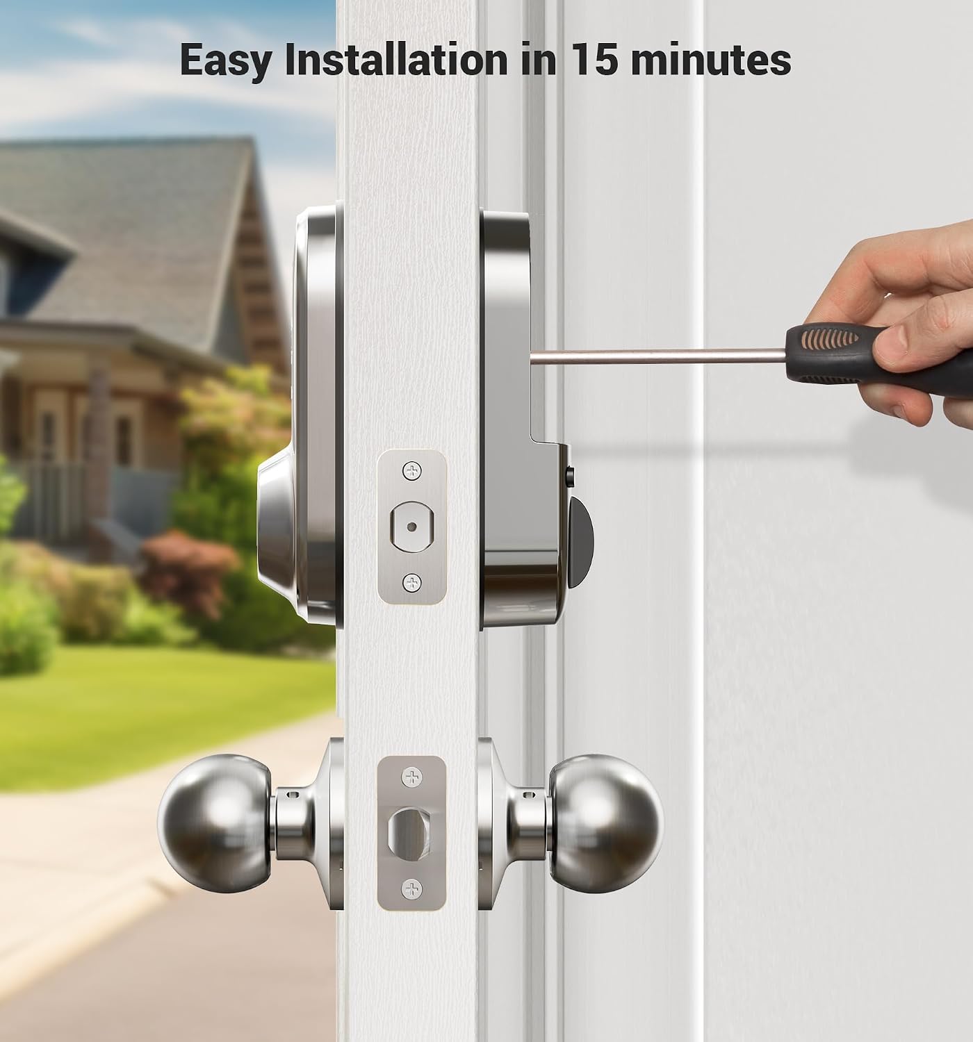 Thumbnail 6 de Veise Smart Lock Satin Nickel
