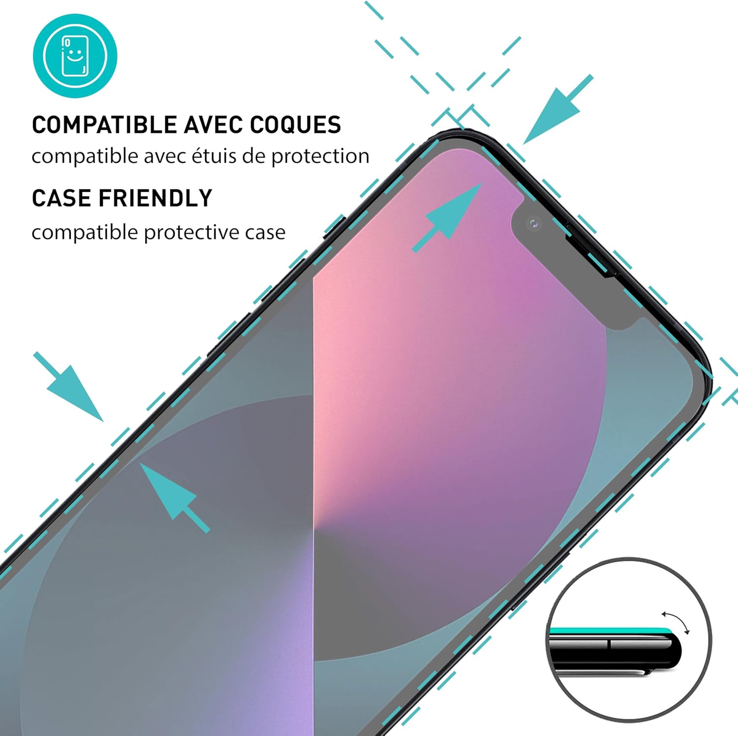 Thumbnail 1 de smartect 2Pack_MATT_Apple_iPhone_13_mini mat gehard glas voor iPhone 13 mini