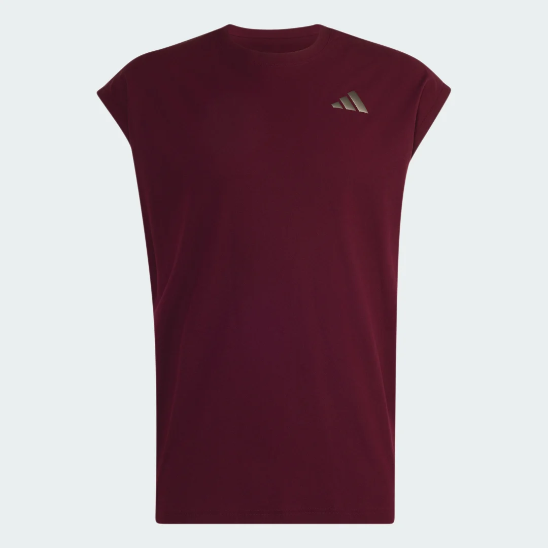 Thumbnail 3 de Camiseta holgada de tenis sin mangas Climacool+ de Adidas, Burgundy