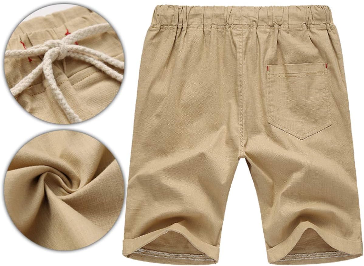 Detalle de Tansozer Mens Summer Casual Shorts with Pockets – Elasticated Waist