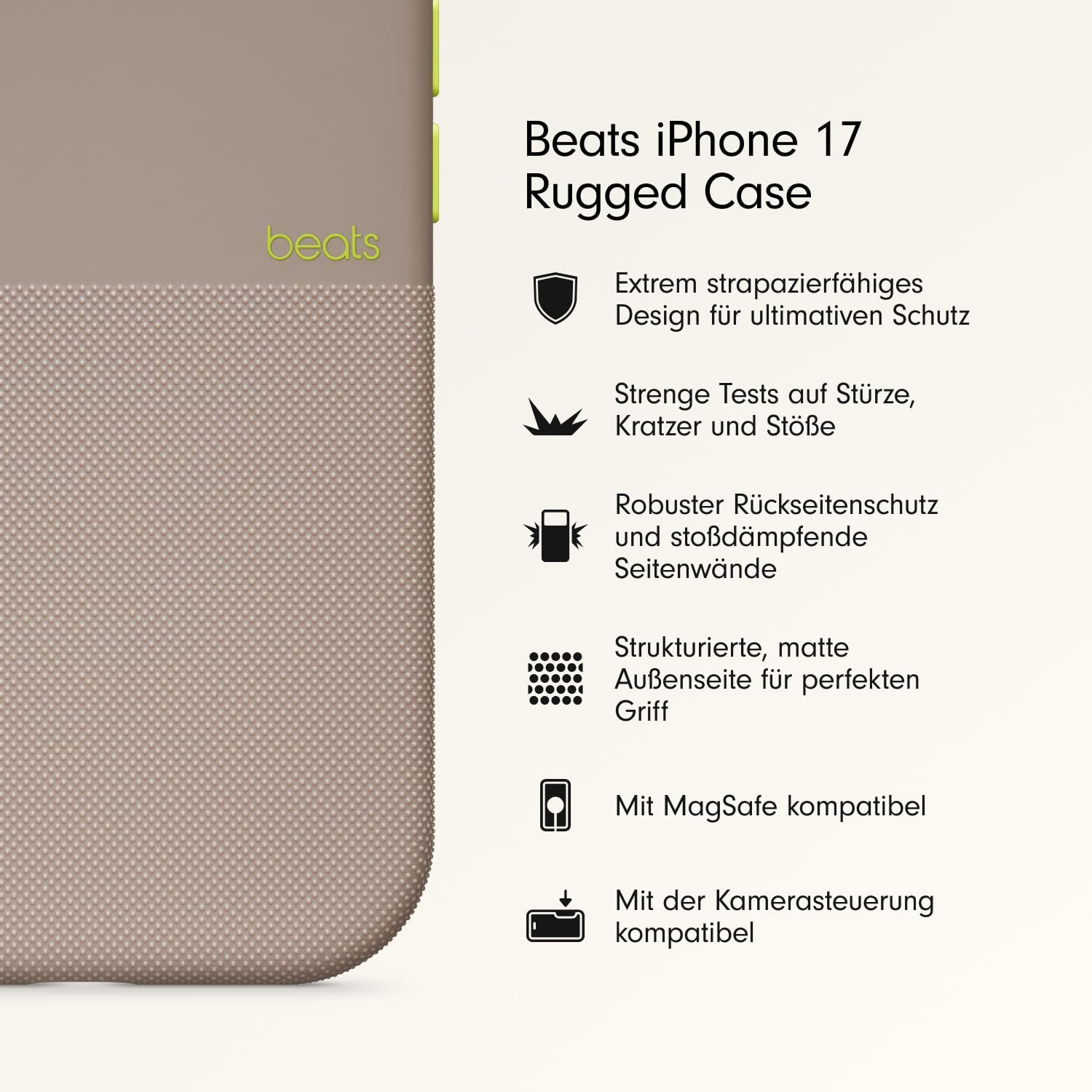 Detalle 2 de Beats iPhone 17 Rugged Case mit MagSafe