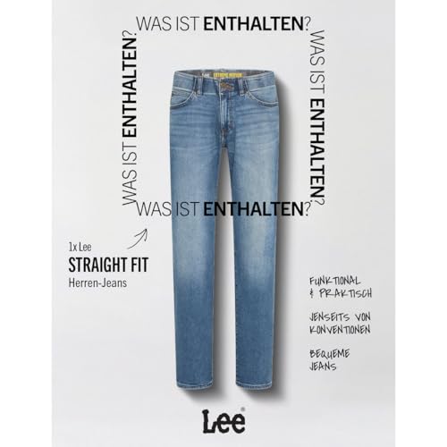 Thumbnail 7 de Lee Jeans Herren Regular Straight Fit Extreme Motion – Modell 112119560, Größe 33/32, Blau