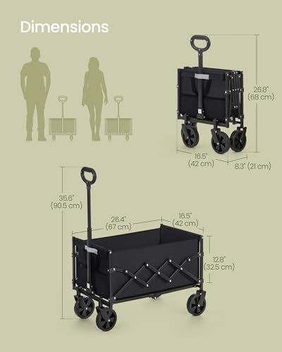 Thumbnail 6 de SONGMICS Festival Trolley on Wheels (GFW909B01): A Practical Foldable Garden Wagon for Everyday Haulage