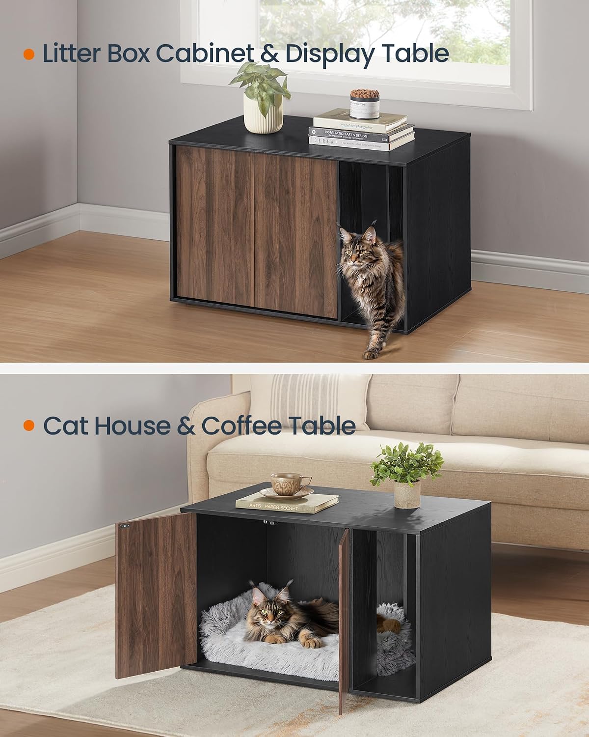 Detalle 2 de SONGMICS HOME Cat Litter Box Enclosure UPCL013BE01S