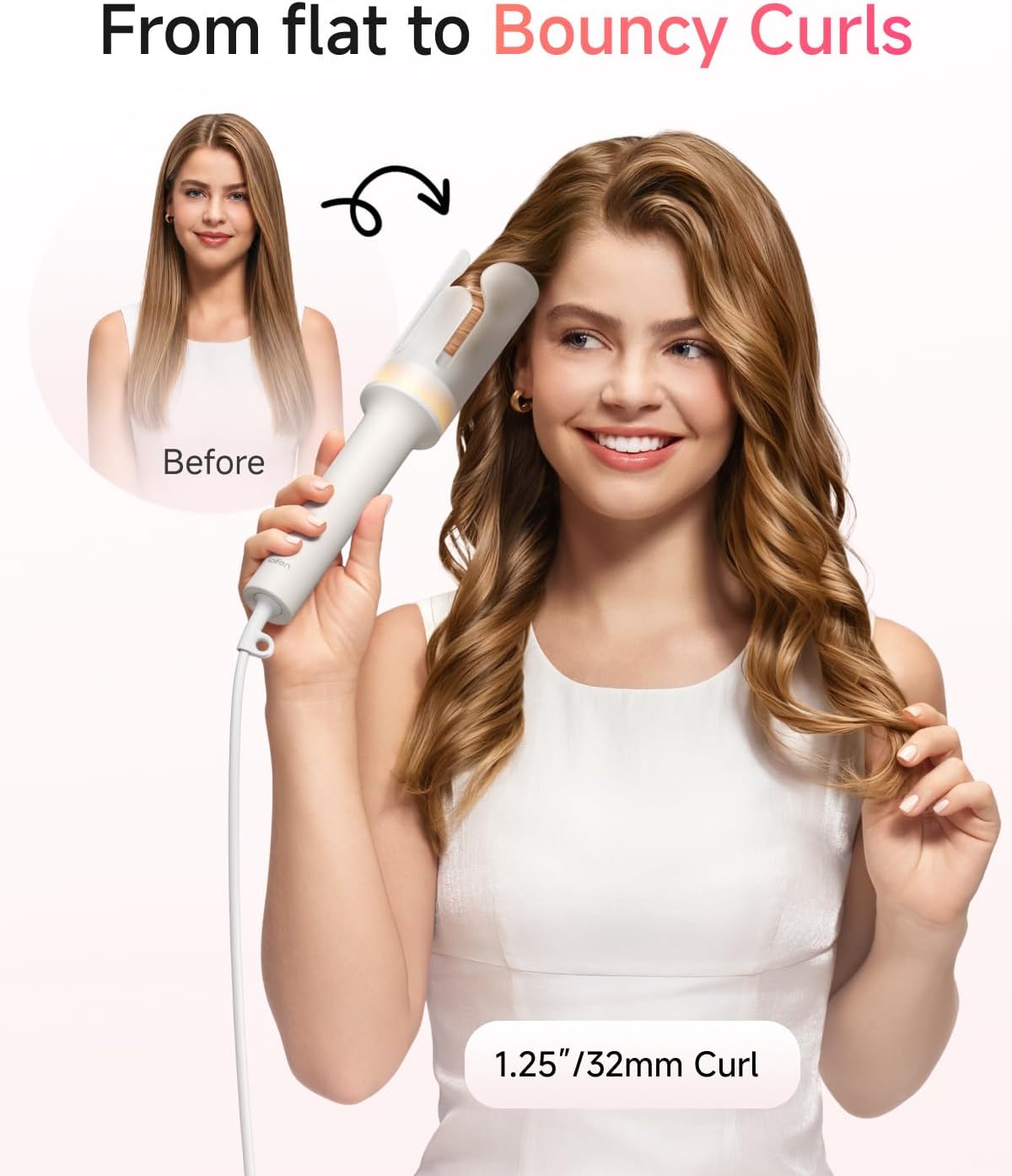Detalle 2 de Laifen automatic curling iron, 1.25-inch barrel