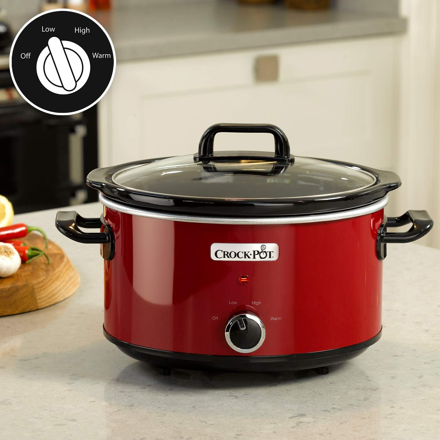 Detalle 2 de Crock-Pot SCV400RD Olla eléctrica de cocción lenta 3,5 L 🍲