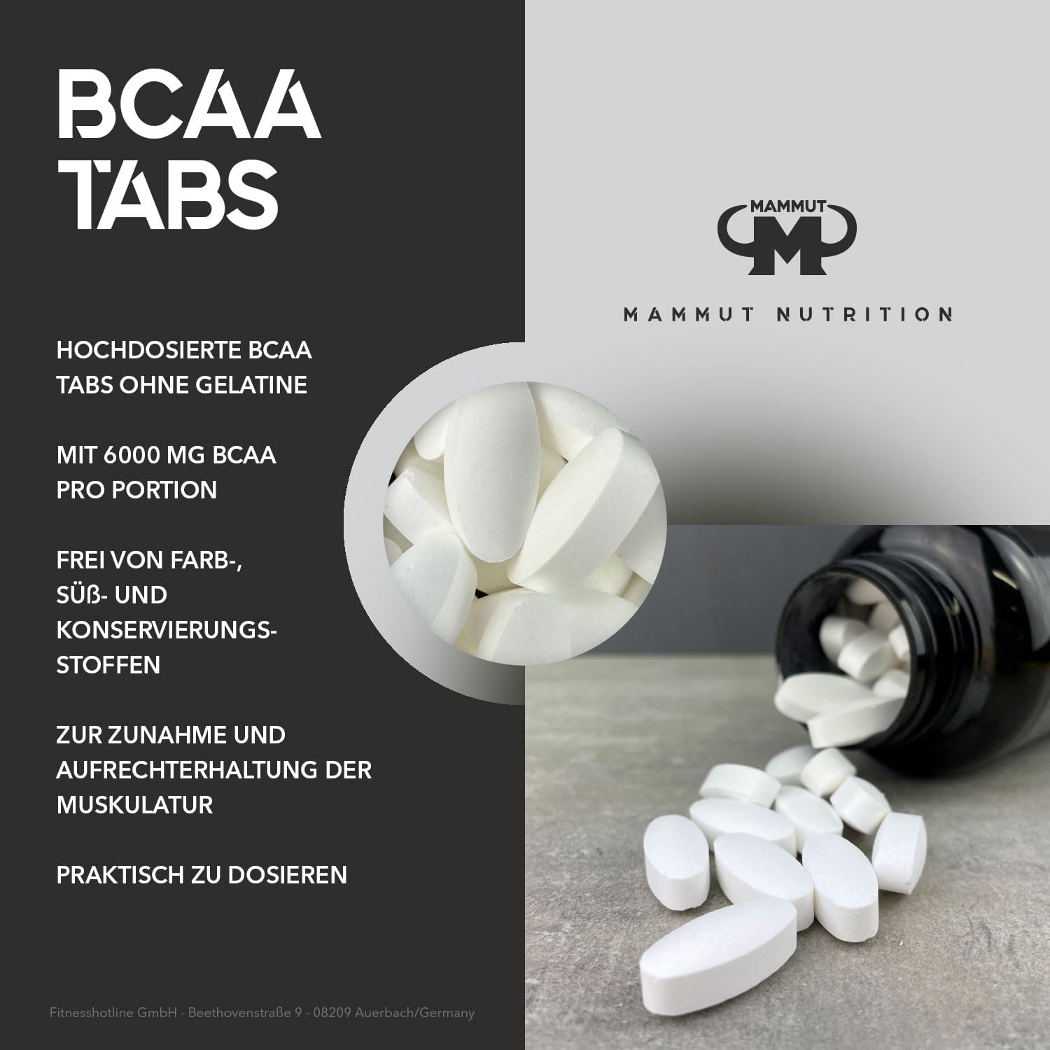 Thumbnail 1 de Mammut BCAA Tabs Vegan 6000 mg