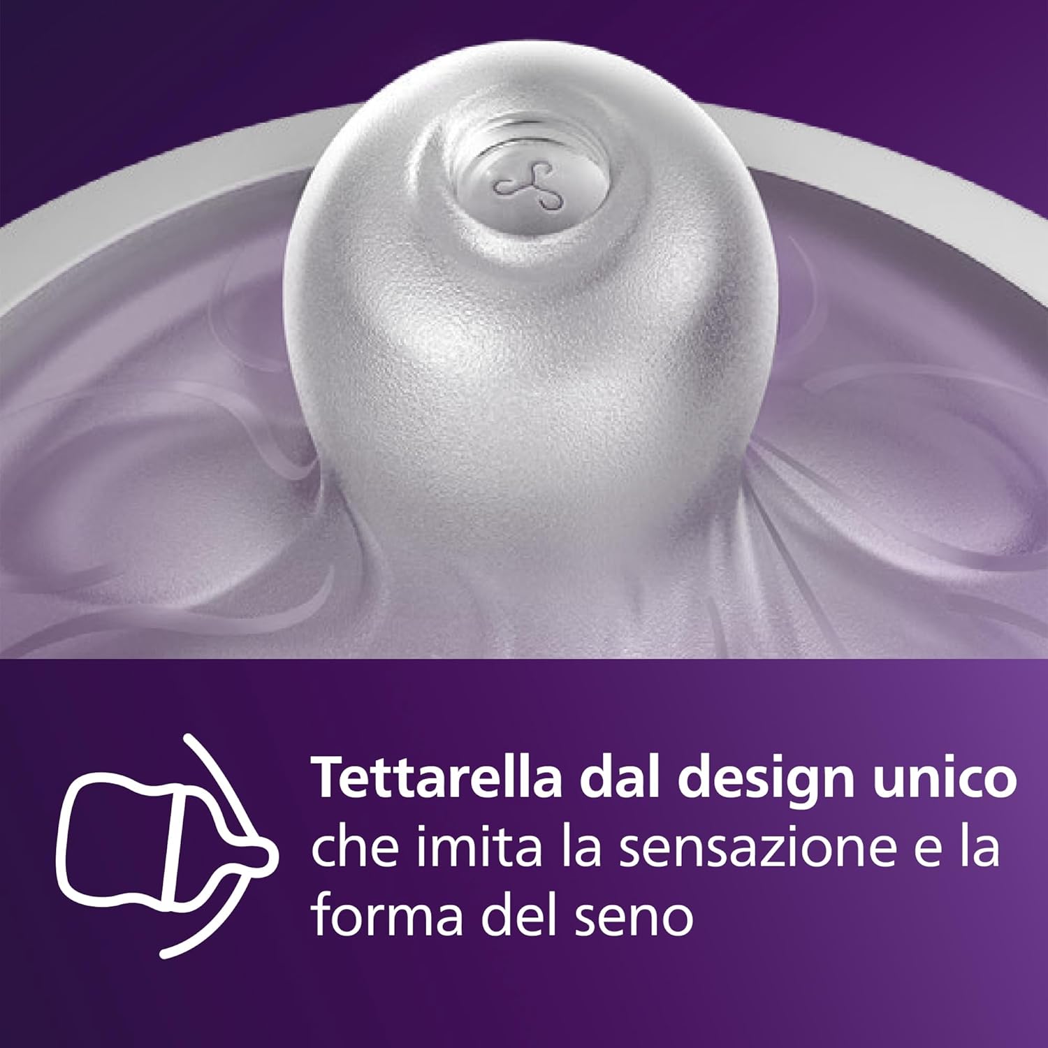 Detalle de Philips Avent Natural Response SCY670/02: 2 biberon da 125 ml con Airfree, senza BPA