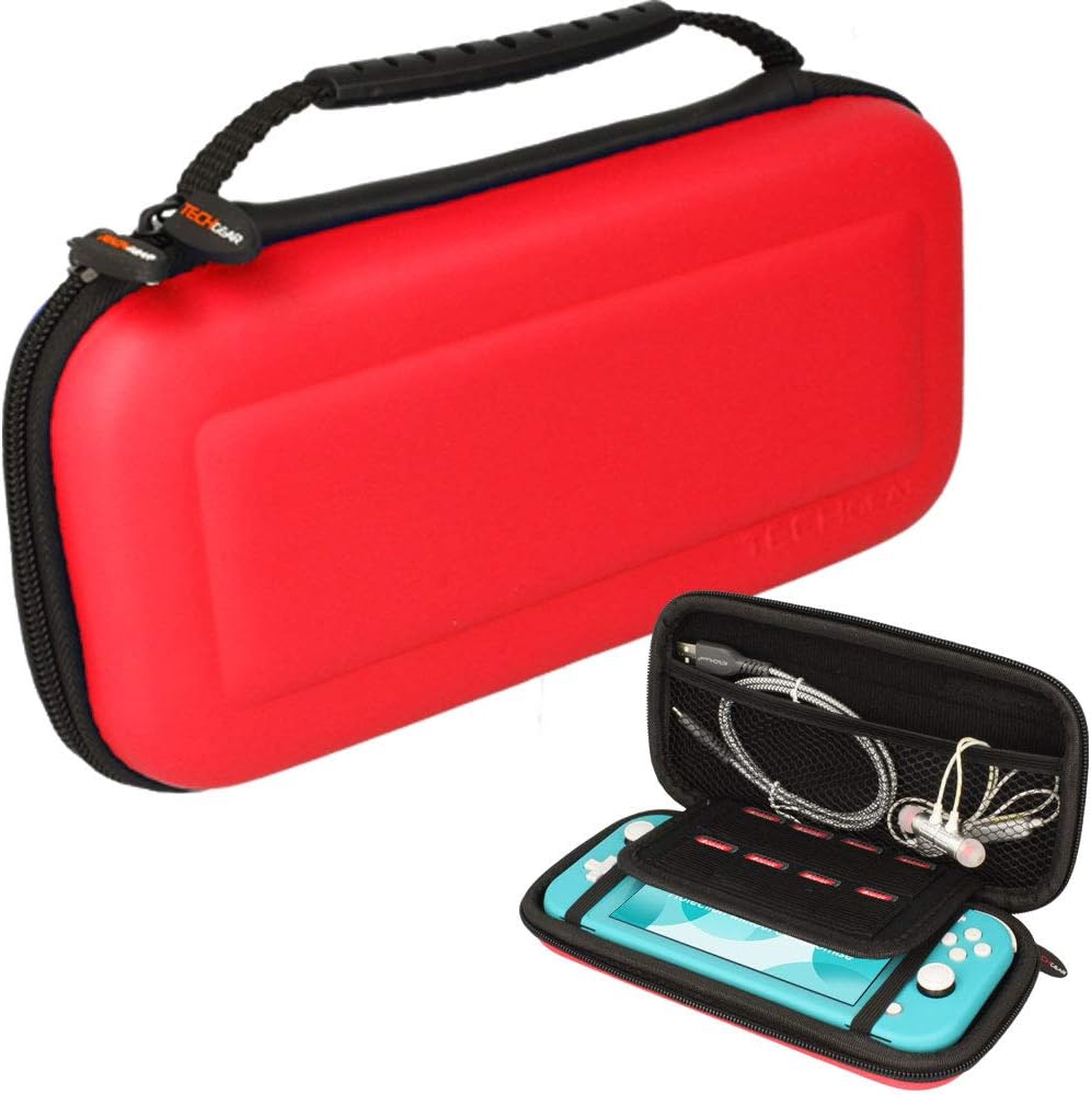 Detalle de TECHGEAR Switch Lite Case 8‑slot RED