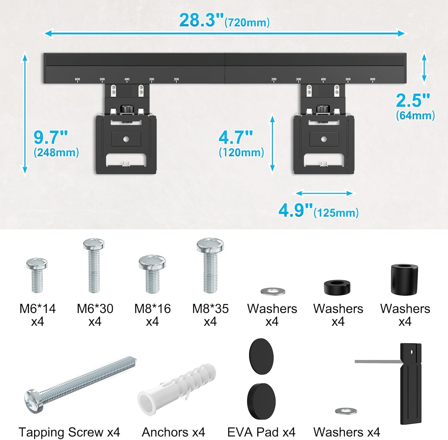 Thumbnail 6 de Ultra Slim TV Wall Bracket — IMtKotW for 37–80 inch TVs