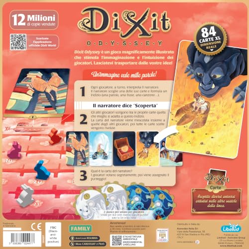 Detalle 2 de Asmodee – Dixit Odyssey: Gioco da Tavolo di Immaginazione e Fantasia