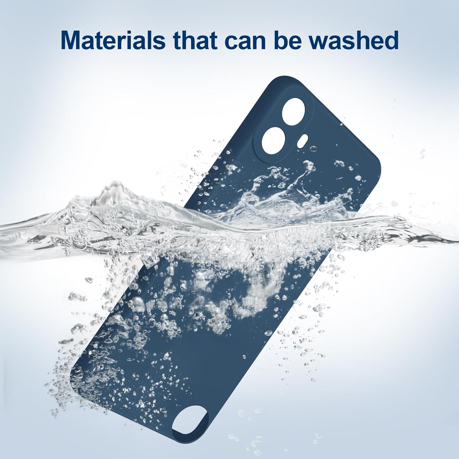 Thumbnail 4 de GiiYoon Liquid-Silicone Hülle für Nothing CMF Phone 1 – rundum kratzfester Rundumschutz in Blau
