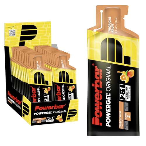 Detalle de Powerbar PowerGel Tropical Fruit (24x41g) – Energie gel für Ausdauer- und Kraftsport