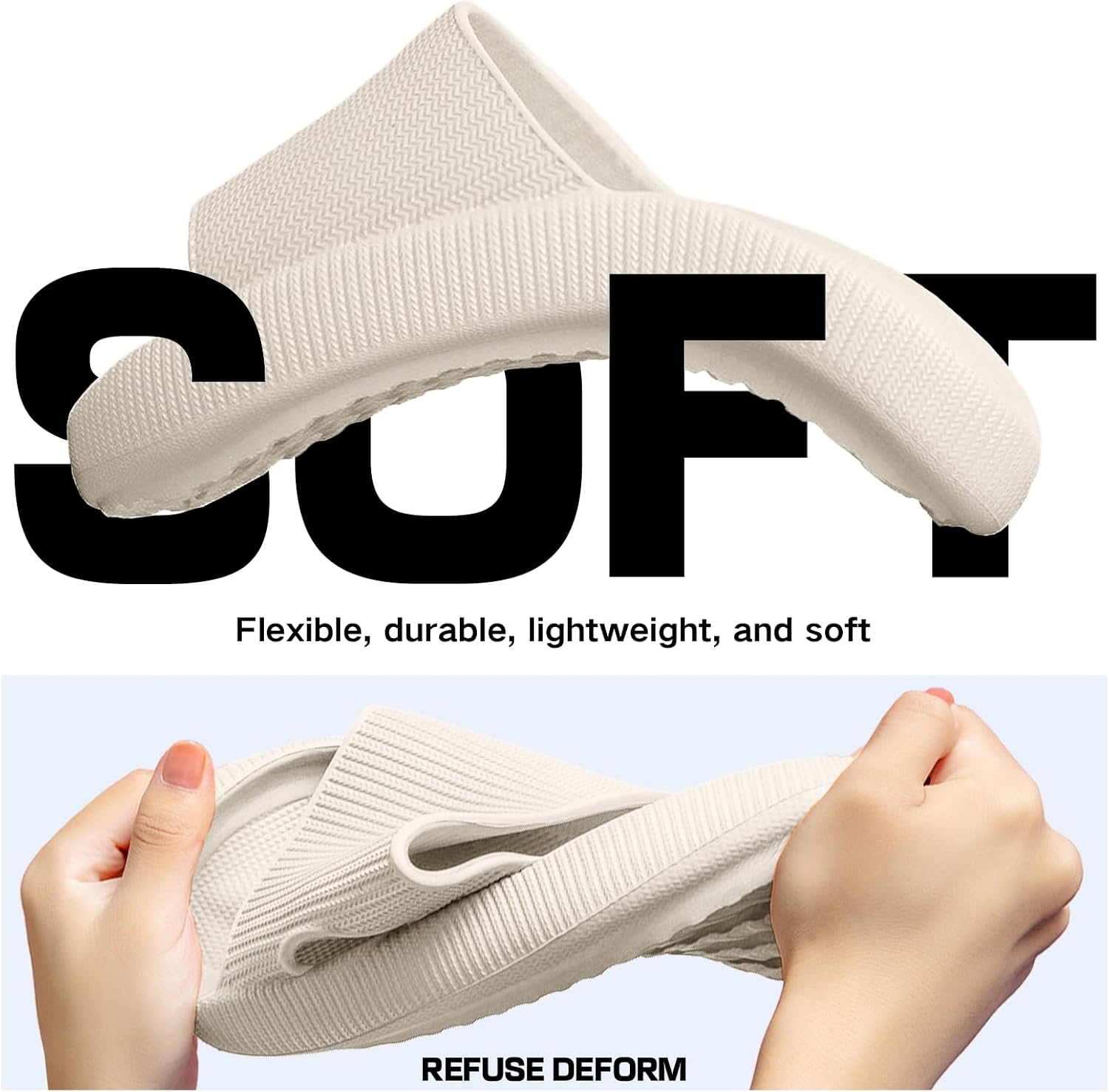 Detalle de BAGHUY Cloud Sliders: All‑Day Comfort for Home, Beach and Beyond