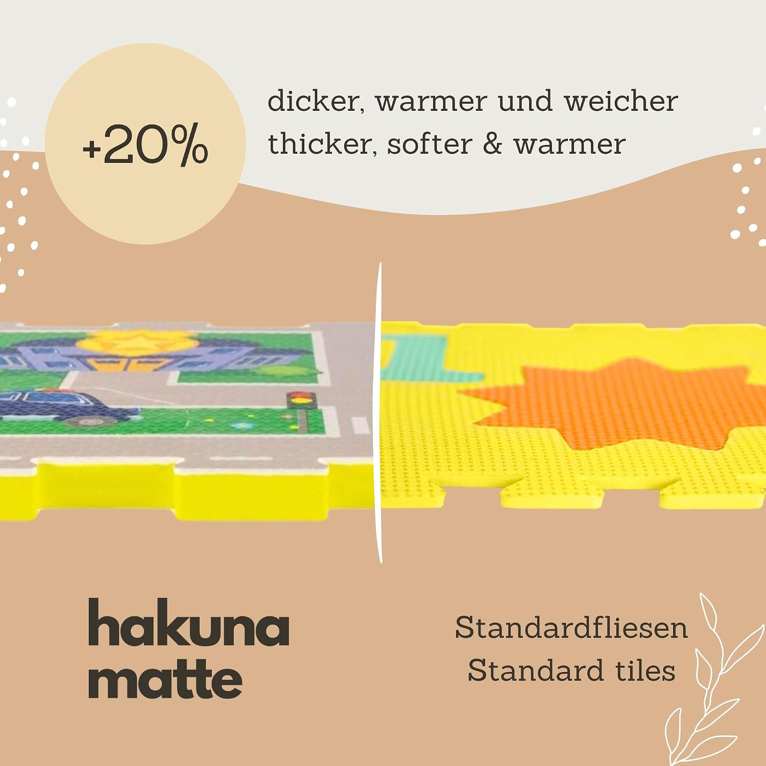 Detalle de Hakuna Matte Straße Puzzlematte 1,2x1,2 m