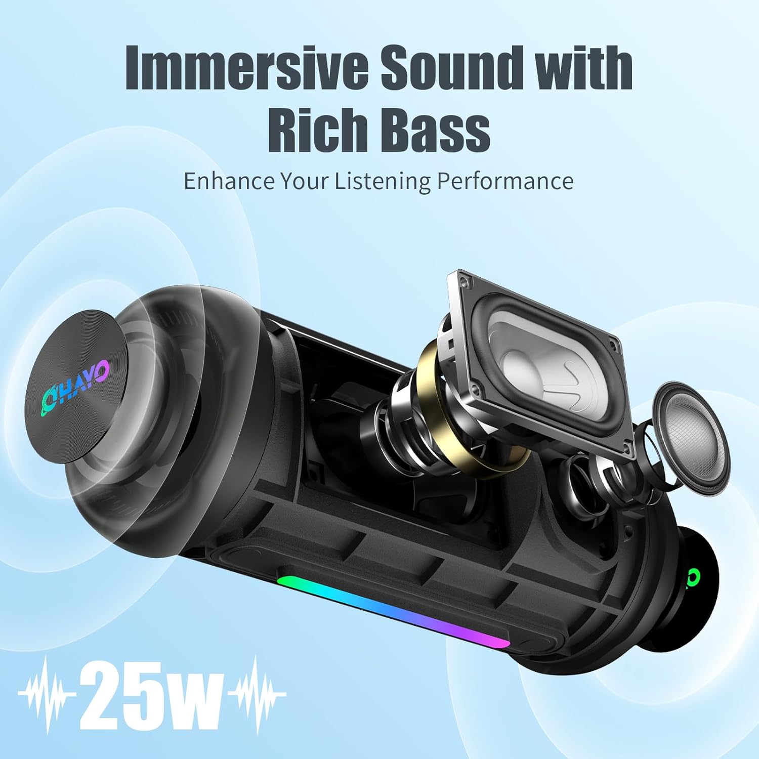 Thumbnail 2 de OHAYO Bluetooth Speaker 25W, 24H playtime 🔊