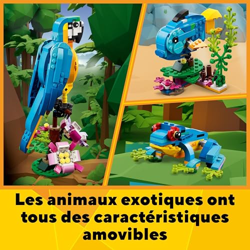 Thumbnail 4 de LEGO 31136 Creator 3-en-1 Le Perroquet Exotique — Jouet de construction, 3 animaux