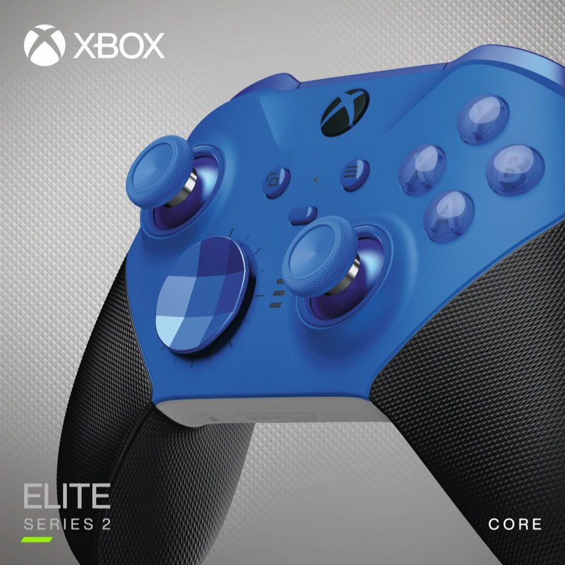Detalle de Microsoft Xbox Elite Series 2 Core: mando inalámbrico azul para jugadores que exigen precisión